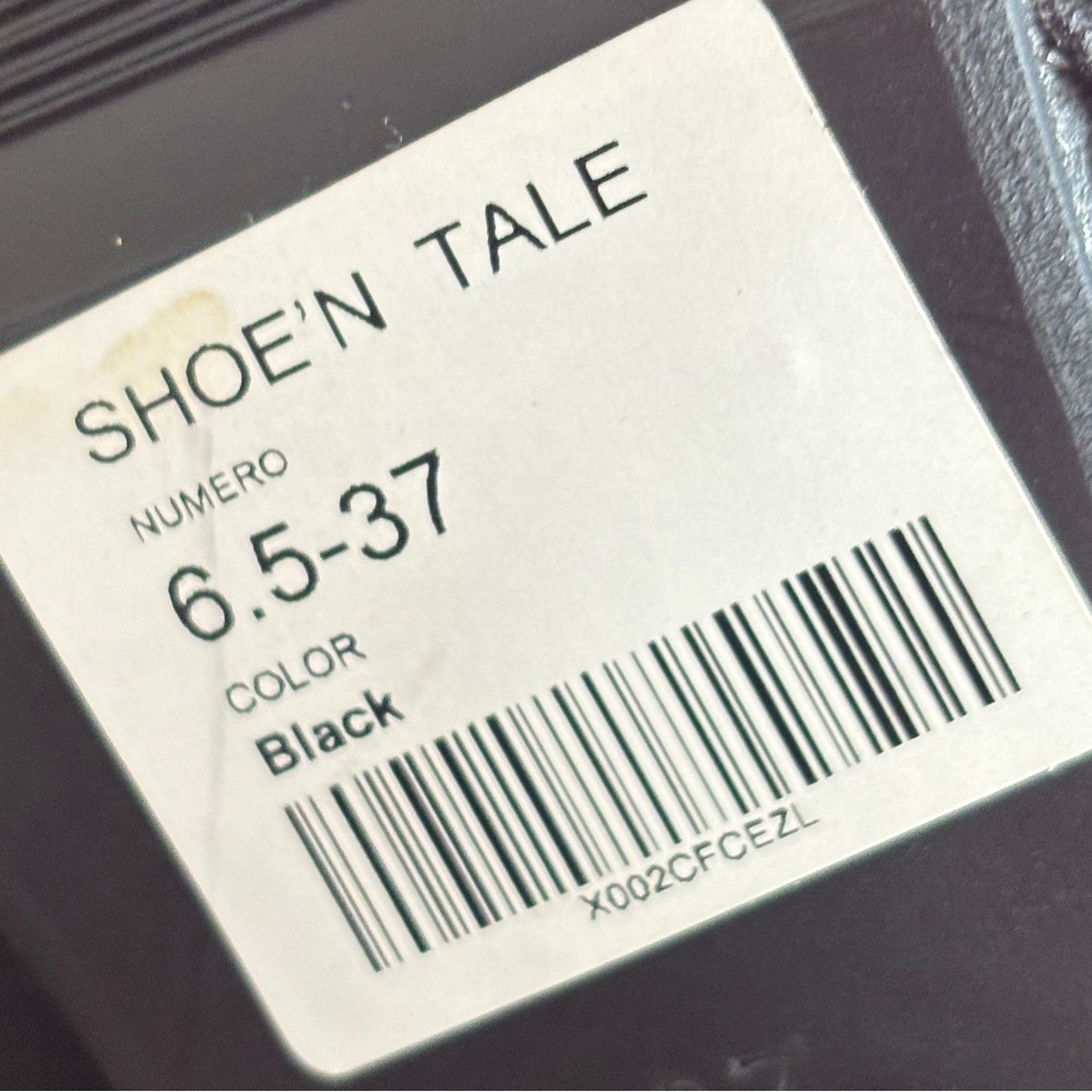 NWT • Shoe'N Tale • Women’s Stretch Over The Knee Heeled Boots • Size 6.5 •Black - Picture 4 of 5